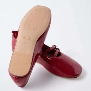 Zara girl Red Ballet Flats